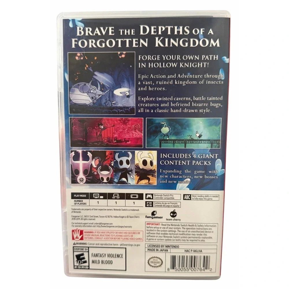 Hollow Knight Nintendo Switch 2019 Action-Adventure Game